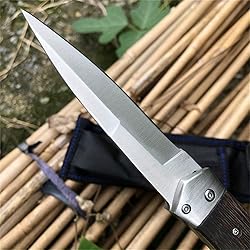 HUAAO Push Button Knife, Assisted Opening Folding