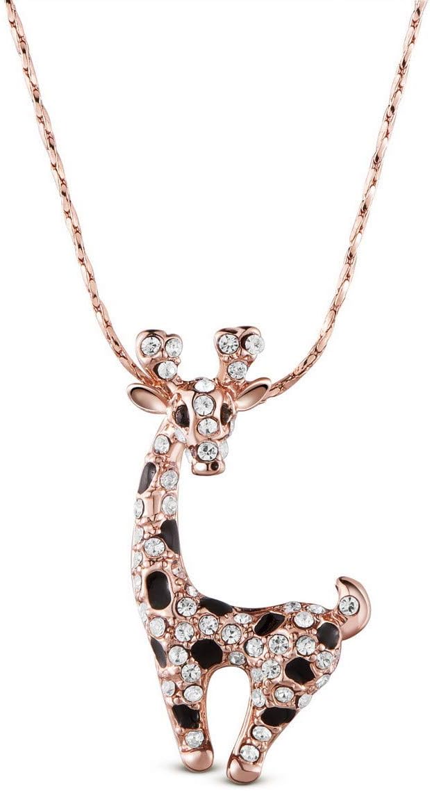 Sweetiee SHEGRACE Lovely CZ Giraffe Pendant Necklace, Women Fashion Jewelry, Birthday Gift