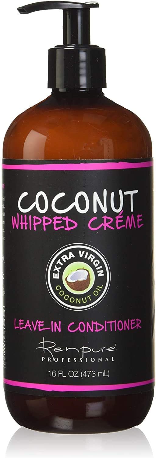 RENPURE Coconut Whipped Creme Leave-In Conditioner, Basic Fragrance 16 Fl Oz