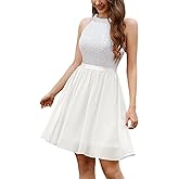 Dressystar Women's Sequin Short Prom Dress Sparkly Halter Tulle Cocktail Party Homecoming Dresses