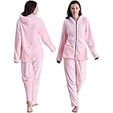 LANYETON Fleece Pajamas for Women Set, Ultra Soft Comfy Fuzzy Sleepwear, 2 Piece Warm Cozy Plush Loungewear for Fall Winter