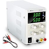 30V 5A DC Power Supply Variable 3-Digital LED Display, Precision Adjustable Regulated Switching Laboratory Switching Power Su