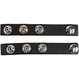 Snap Extender Leather Choker Collar 