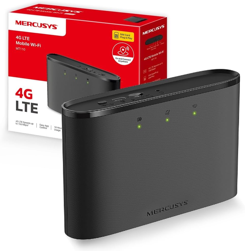 MERCUSYS MT110 MiFi 4G LTE Router 150 Mbps 2200mAh Battery up to 10h