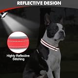 Joytale Reflective Dog Collar Medium Ultra Soft Neoprene Padded view 4
