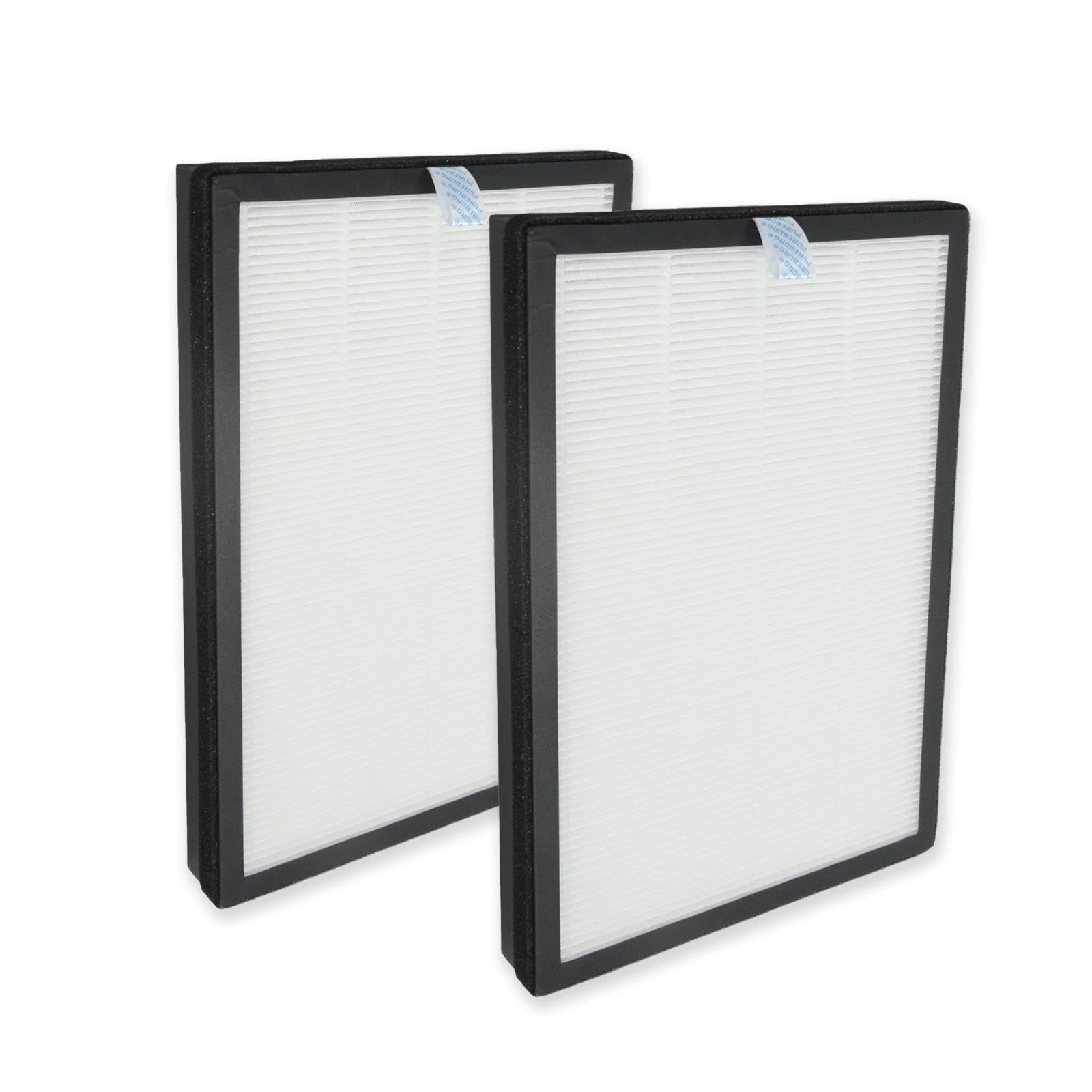 PUREBURG Replacement Filters Compatible with HIMOX H04 & Aosom 823-032V70WT Air Purifier,2-Pack H13 HEPA 3-Stage Filtration Activated Carbon 2-in-1