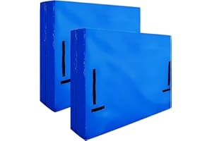 ELCAMO King Mattress Storage Covers with Handles - Heavy Duty Moving Bags for Storage - Zipper Closure - King Size 2 Pack