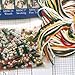 Poinsettia Snow Charmer Bead Counted Cross Stitch Christmas Ornament Snowman Kit Mill Hill 2001 Snow Charmers MHSC30