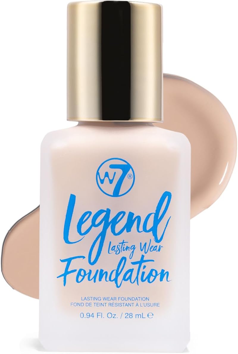 W7 Legend Foundation Creamy Liquid Foundation Medium Coverage 28ml Fresh Beige