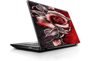 BYUP 15 15.6 inch Laptop Notebook Skin vinyl Sticker Cover Decal Fits 13.3" 14" 15.6" 16" HP Lenovo Apple Mac Dell Compaq Asus Acer / Beautful Rose Design