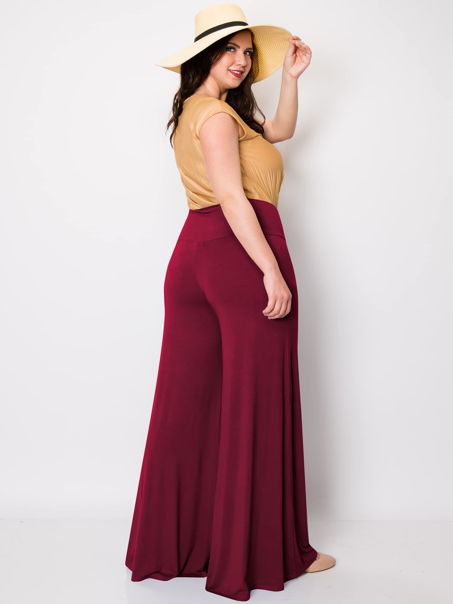 Made by Johnny MBJ WB750 Womens Chic Palazzo Lounge