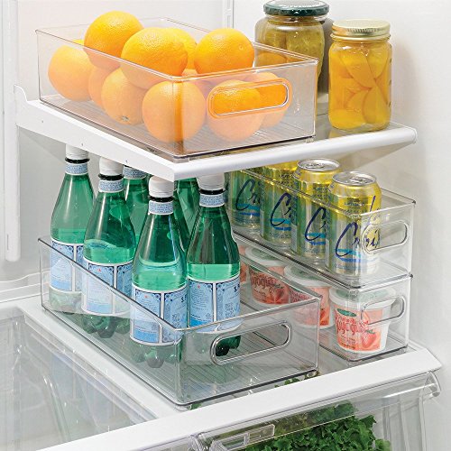 InterDesign Refrigerator and Freezer Storage Organizer Bins for Kitchen