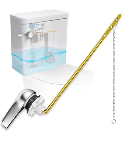 Xlajiao Universal Toilet Flush Handle Kit - Zinc Alloy Lever with H2 Brass Arm, Compatible with American Standard/Mansfield Toilet Xlajiao Universal Toilet Flush Handle Kit - Zinc Alloy Lever with H2 Brass Arm, Compatible with American Standard/Mansfield Toilet