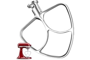 Stainless Steel Flat Beaters, Polished Beaters for Kitchenaid Paddle for Mixer, 4.5-5 Qt Tilt-Head Stand Mixer K45, K45SS, KS