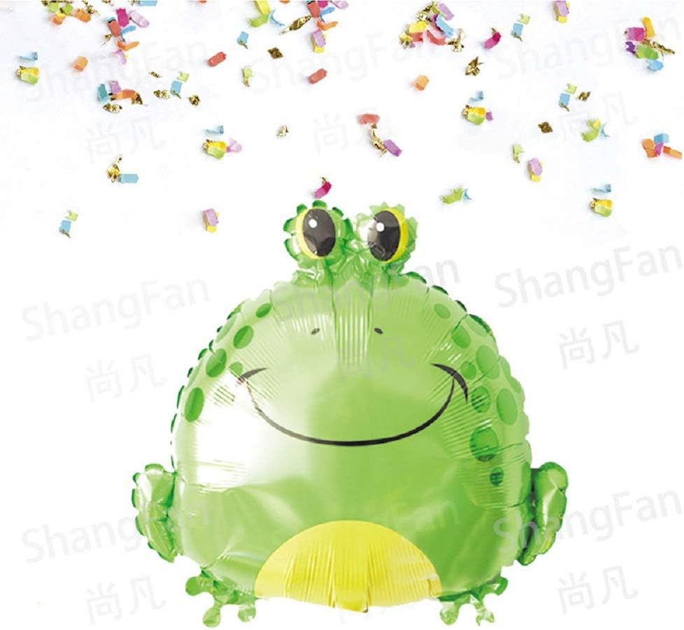 Amazon カエル 誕生日 飾り付け 蛙 グリーン 動物 可愛い 子供 男の子 女の子 Happy Birthday バナー ガーランド 風船 バルーン ケーキトッパー 三角帽子 11枚セット 風船 バルーン おもちゃ