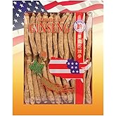 Hsu's SKU 0104-8 Long Small #1 American Ginseng Roots 8 oz Box