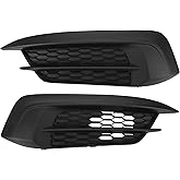 INFINAUTO 1Pair Front Bumper Fog Light Bezel Cover for Honda Civic 2016-2018 Left Driver Side and Right Passenger Side Fog Light Lamp Grill Trim No.71103TBAA00/71108TBAA00 ABS Black
