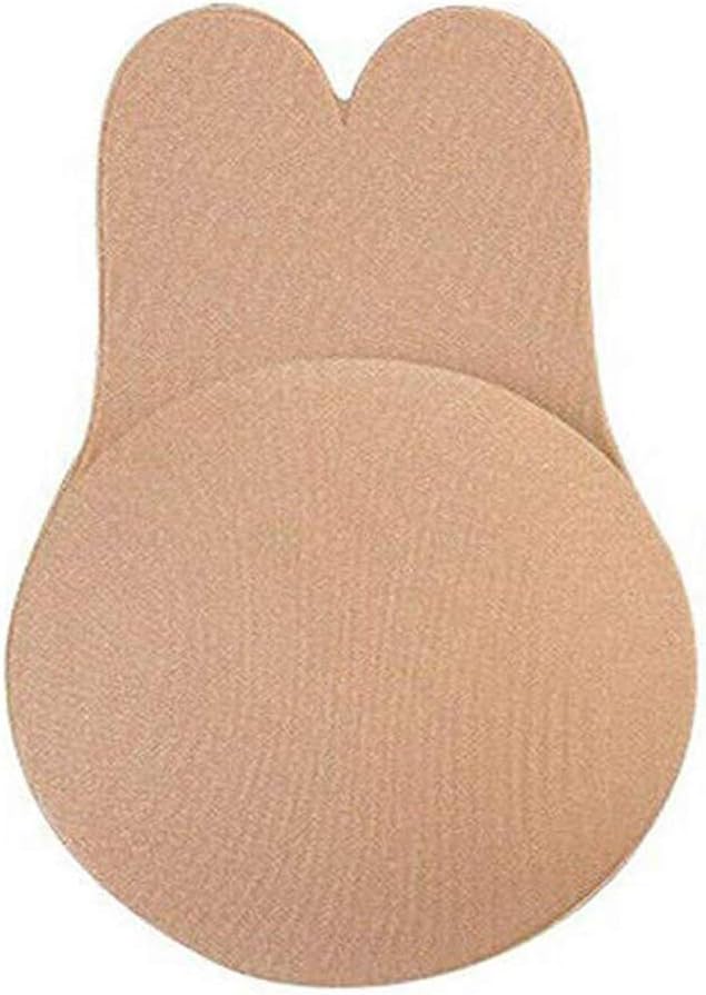TAKE YANKEE Adhesive Strapless Bra – Sticky Invisible Push up Bra for Backless and Low Cut Dress (DDD, Cream)