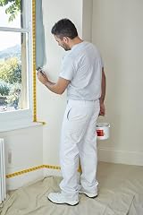 ProDec White Cotton Drill Painter's Trousers Work Pants Men Women 34 Waist 31 view 2