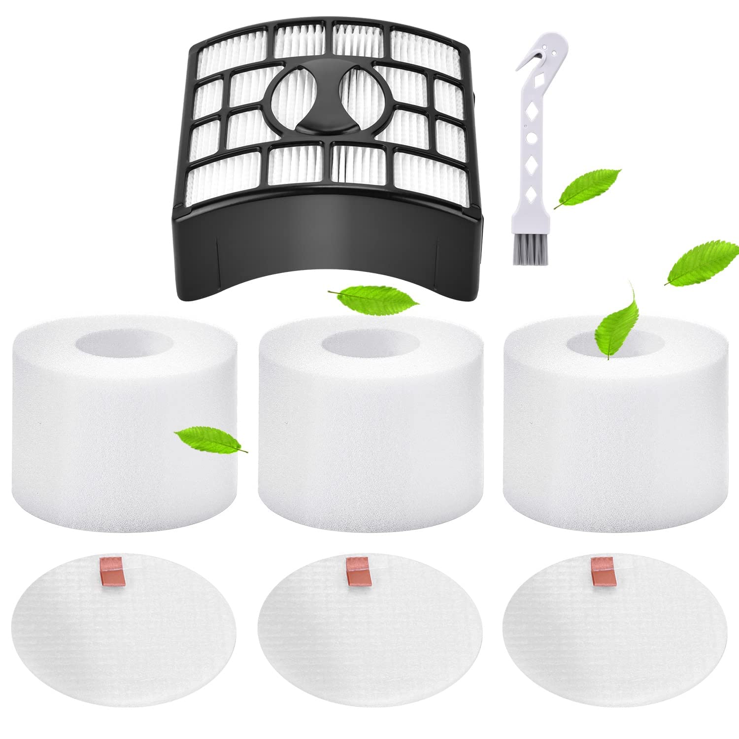 Rebirthcare NZ801UKT Filter for Shark Rotator Powered Lift-Away NZ801UK NV680 NV681 NV682 NV683 NV800 NV801 NV801UK NV803 Uv810 NV620 AX910 AZ910 Duoclean Upright Vacuum Filters Replacement Parts