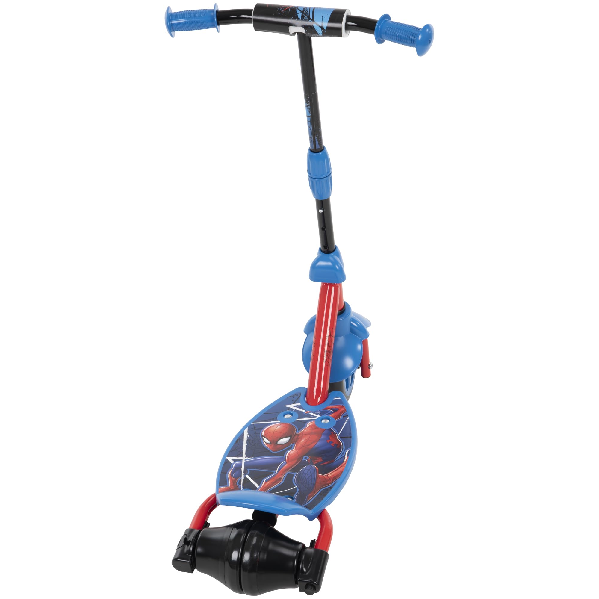 Huffy Disney and Marvel Toddler Kids 3-Wheel Scooters, Multiple Color Options, Ages 3+ Years Old, Durable Steel Frame, Portable, Girls/Boys, Non-Slip Deck, Character Graphics