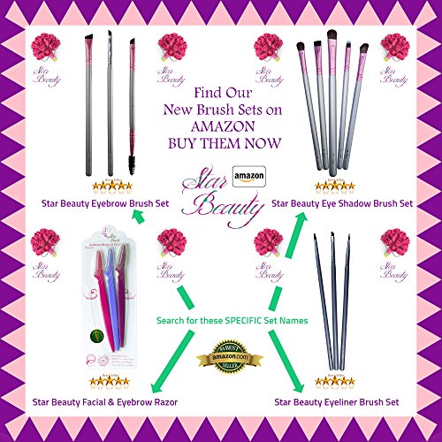 Nose Contour Brush Contouring Makeup Brush Set - Sculpting Blending Real Brush Hair Angled Blush Techniques Dramatic Cheekbones Highlighting Bronzer Palette Powder Concealer Foundation Cream