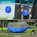 Camping Hammock with Mosquito Bug Netting Tent,iSPECLE Hanging Swing Outdoor Travel Hammock Bed with Tree Straps Stuff Sack Lightweight Folding Portable Easy to Set up Yard Backpacking Hiking Sleeping