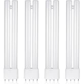 Kittmip Bug Zapper Replacement Bulb 18w H Shaped Light Bulb, 4 Pieces | Compatible with 18w Indoor Outdoor Bug Zapper Light Bulbs for Home with 4 Pin Base, Mosquito Zappers