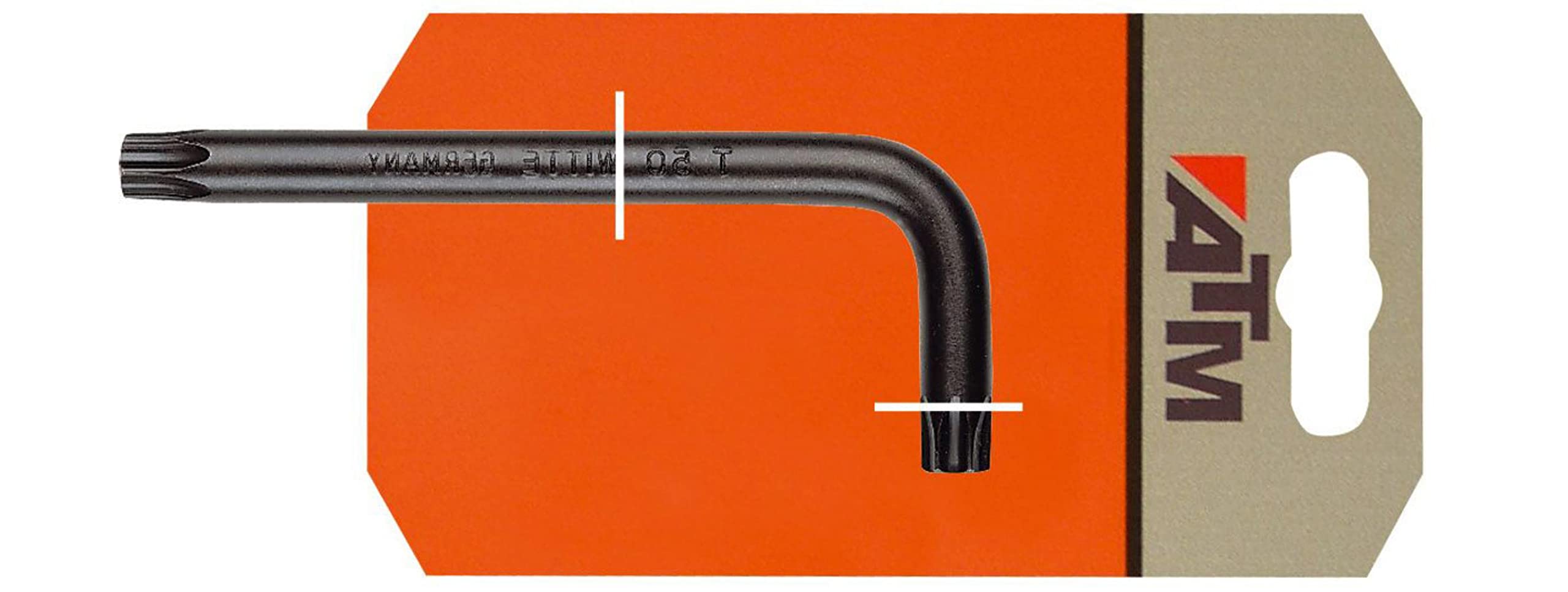 Atm A2412 - Llave -rx Larga acodada t15 75,5mm cromo Blister