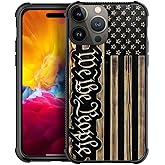DAIZAG Compatible with iPhone 15 Pro Max Case,All-Round Protection Shockproof Anti-Scratches TPU Cover,Cases for Man Woman-Gold Black Skull
