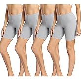wirarpa Women's Cotton Boy Shorts Underwear Anti Chafing Soft Biker Short Plus Boy Shorts Panties 4 Pack