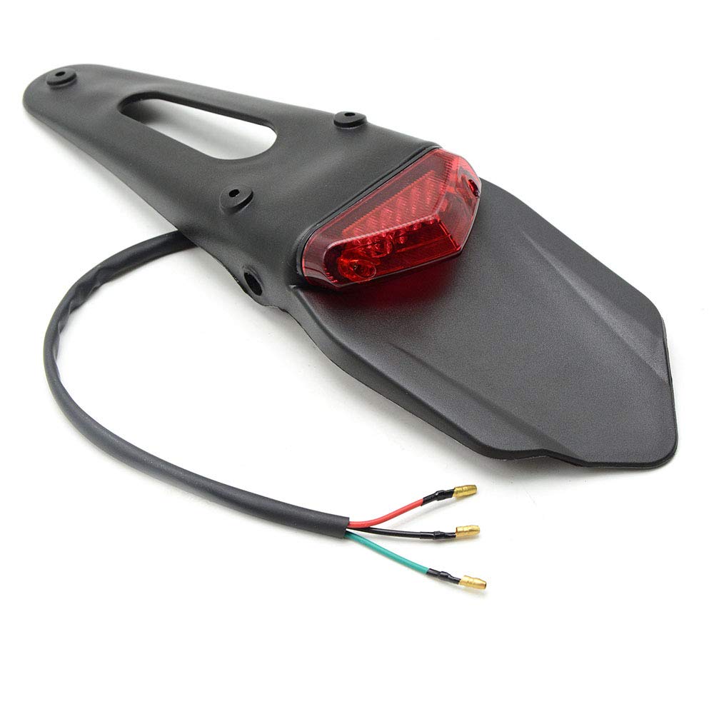 YIBO For EXC Motorcycle LED Brake Tail light Rear Fender Back Splash Guard Motocross Motorcycle Off Road bike Motorbike lights