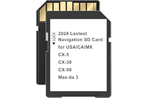 SMAXTHSEN 2024 Maz-da Navigation SD Card Update, SD Navigation Card GPS Map System for Maz-da 3, CX-5, CX-90, CX-30 | Latest USA, Canada, Mexico Maps