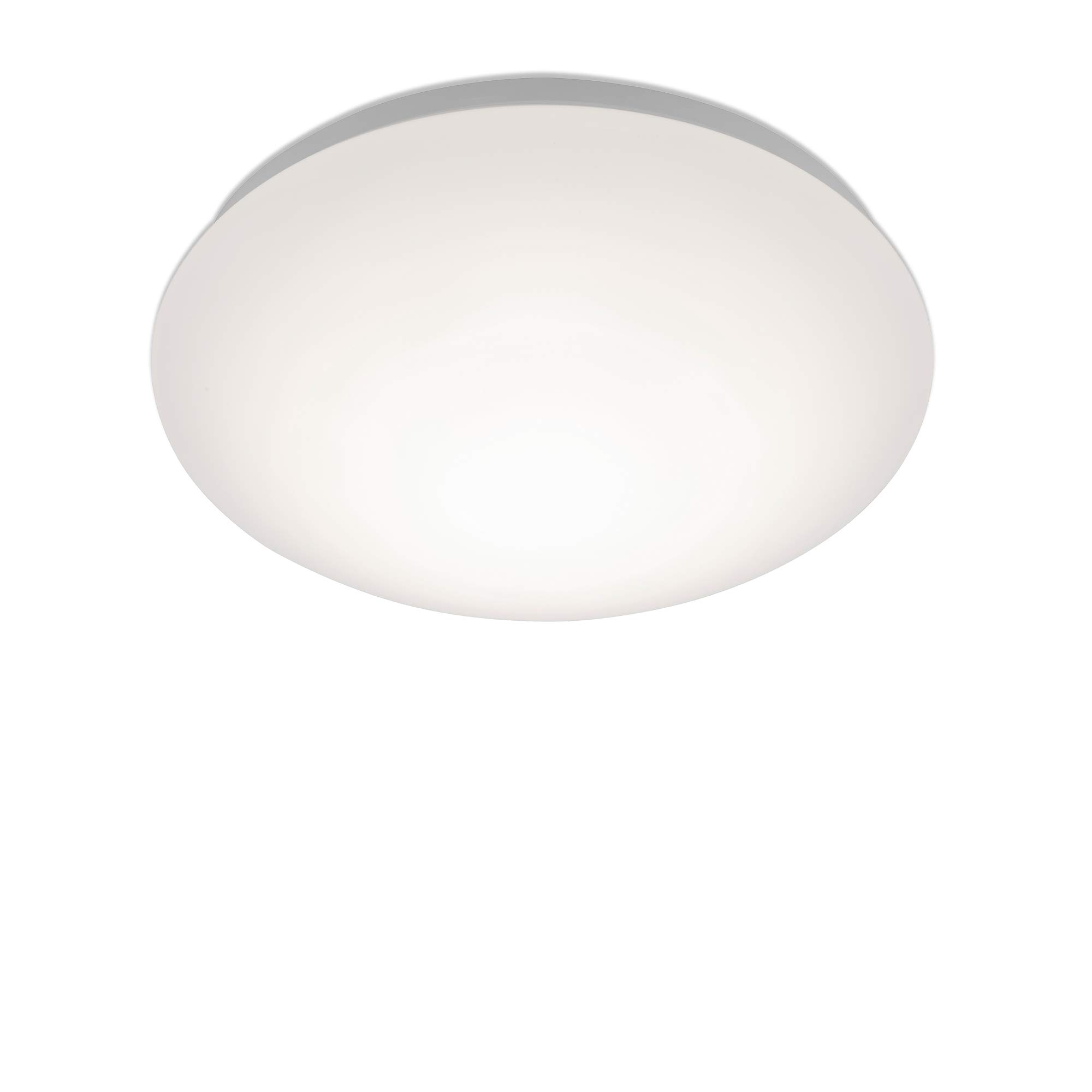 BRILONER - LED Ceiling lamp with Warm White Light Color, 12 watts, 1200 Lumen, Living Room Bedroom, Kitchen, Ceiling Lighting, 28x6.5 cm, White