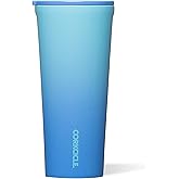 Corkcicle Classic Tumbler - Keeps Drinks Cold 9 Plus Hours - Triple Insulated Stainless Steel Drink Tumbler - Sliding Lid - Summer Drinkware Gift - Keeps Drinks Ice Cold - 24 oz - Boom Box Blue