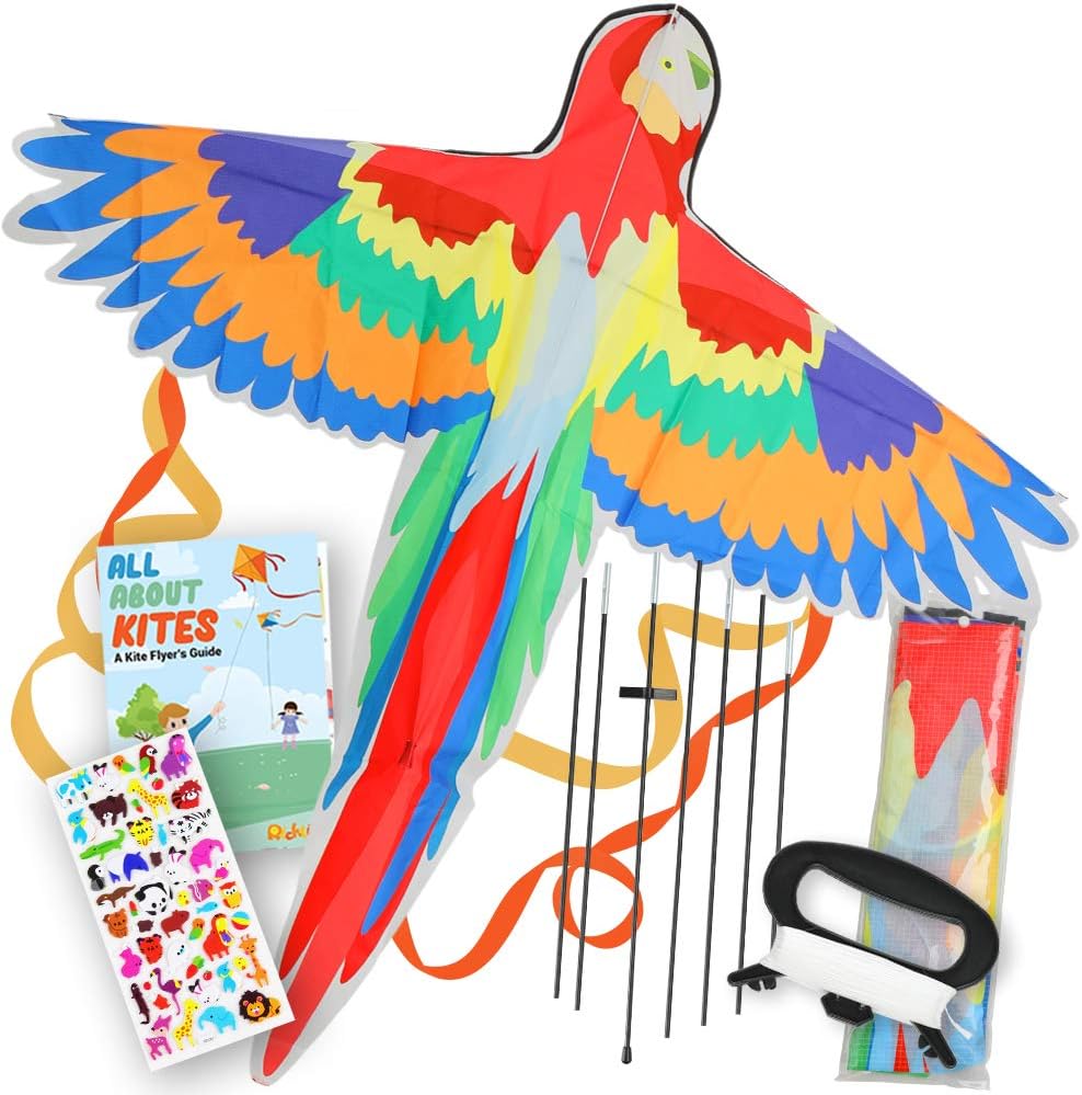 Kite for Kids - Single Line Kite Best Easy Flyer Outdoor Games for Beach Park and Garden, Large Kite with 50m Kite String and Spool Easy to Fly for Beginners Boys Girls