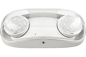 LED ENERGY PLUS Outdoor Emergency Light with Battery Backup, Exterior Lights with Battery Backup, Wet Location, LED Egress Lights, Exterior Two Adjustable Heads Emergency Lighting Fixture,120/277V, UL Listed (1 Pack)