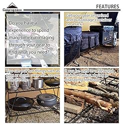 camping moon CAMPINGMOON 2Pcs Outdoor Folding