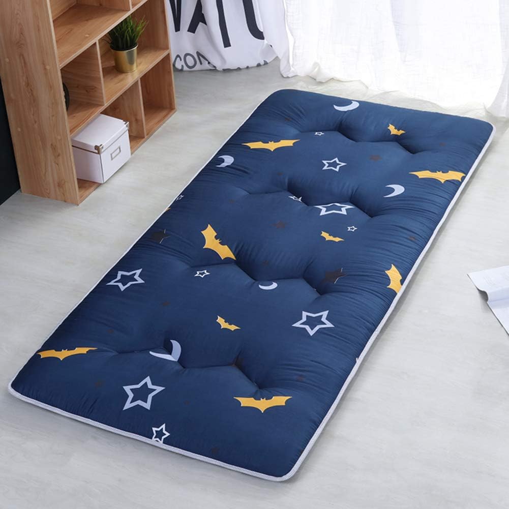 LYCIL Japanese Futon Tatami Mat Sleeping,portable Floor Mat Indoor Outdoor Roll-up Guest Bed Rolling Bed Shikibuton Quilted Mattress-e 100x200cm(39x79inch)