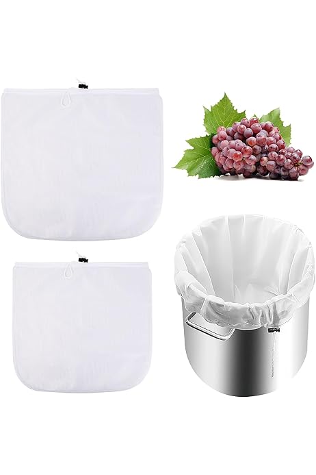 Passoire Fine Nylon 400 Mailles – 20,6x11,5 Cm – Pour Filtrer Jus, Lait, Café, Lait De Soja – Poignée Antidérapante, Trou De Suspension - 9