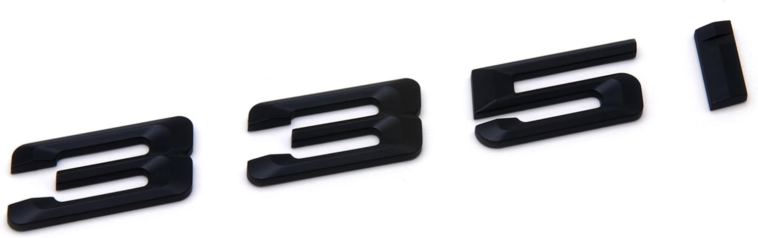 Amazon Com 335i Matte Black Trunk Lid Car Rear Badge Emblem Decal Number Letter For Bmw 3 Series E90 E91 F30 F31 Automotive