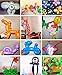 TECH-P®100 Pack 260Q Deluxe Magic Vapor Balloons Pump Set Long Balloons Latex Twisting Balloons for Birthday Wedding Festival Party - 1 Pump & 192 Animal Eye Stickers Included