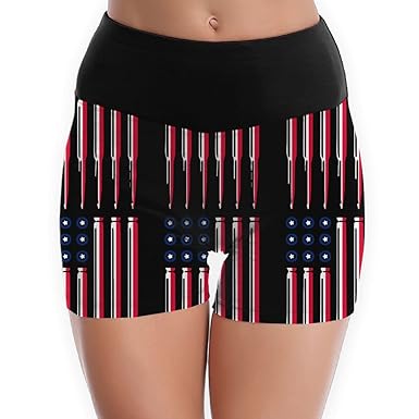 Galiy American Flag Bullets Usa Flag Womens Waist Band Yoga