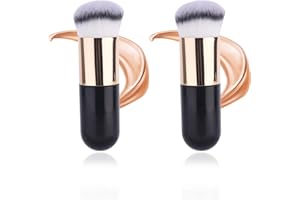 2pcs Self Tanning Brush for Face, Large Soft Dense Self Tanner Bronzer Blending Applicator Brush Ideal Makeup Tools for Body 