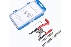 DJYIYEW M10 x 1.5 Thread Repair Kit, Metric Helicoil Thread Repair Kit with HSS Drill and Stainless Inserts for All Metals, Composites, Polymers and Other Materials