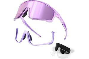 KAPVOE Polarized Cycling Glasses For Men Women Mountain Bike Glasses MTB Riding Glasses TR90 Sport Sunglasses Running Bicycle