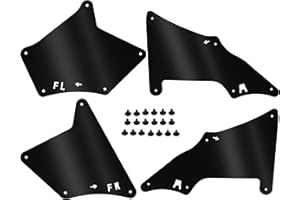 ECOTRIC Splash Guards Fender Liner Splash Shield Compatible with 2003-2020 Toyota 4 Runner, 2007-2014FJ Cruiser, 2010-2018 Le