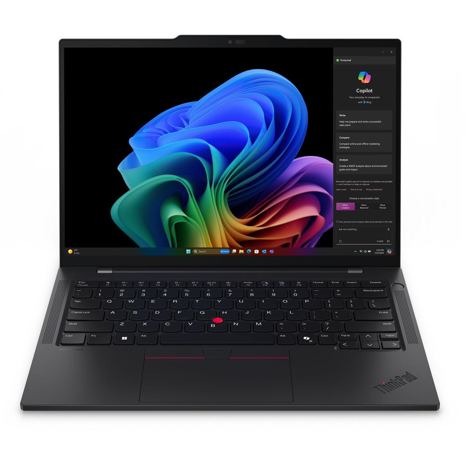 Lenovo ThinkPad T14s Gen 6 Ultraslim AI Laptop, Intel Ultra 7 258U,14" WUXGA (1920x1200) IPS, Anti-Glare, 500 nits, 32GB LPDDR5, 2TB SSD Gen5, 5MP RGB+IR Camera, WiFi 7, Windows 11 Pro- Black