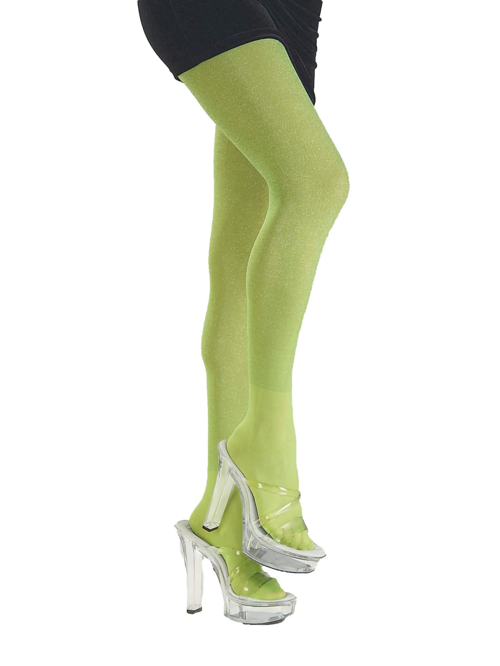 Rubie's Lime Green Glitter Tights 