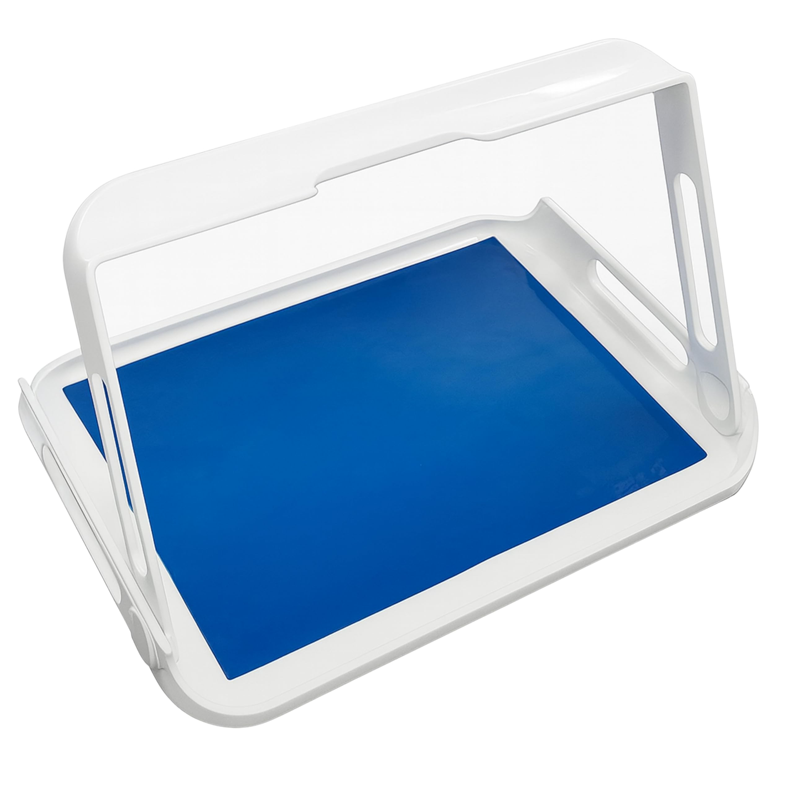HOMECRAFT Freehand Tray with Non-Slip Mat, Requires Only One Handed Carrying, Safely Carry Items with Unique Foldaway Handle, Mat Secures the Contents on the Tray, Allows for Additional Assistance